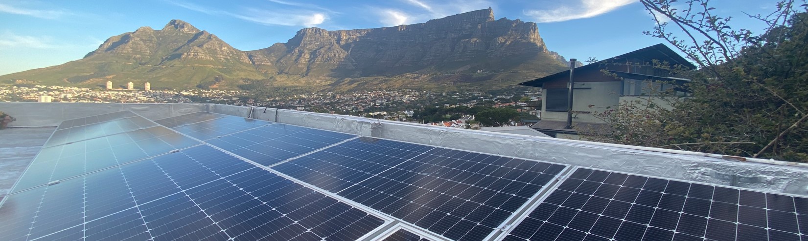 Solar Panels on a roof Cape Town