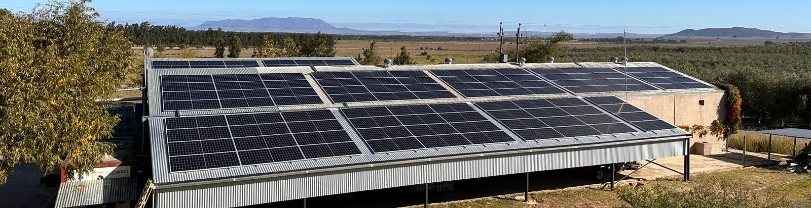 Solar Panels Roof Farm Wide